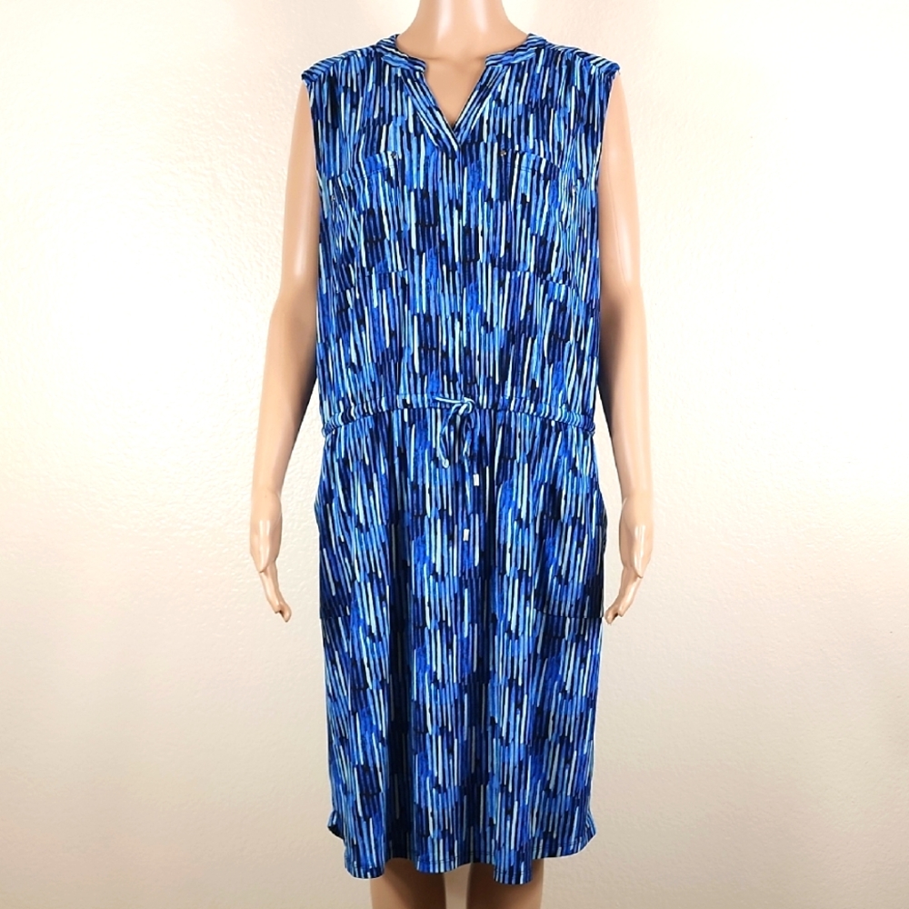 Apt 9 Multi Blue Tones Sleeveless Dress